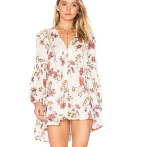 Free People Just the Two of Us Printed Shift Dress